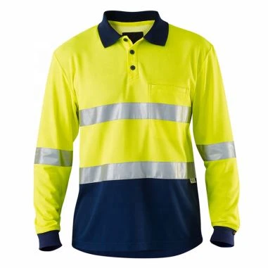 Divu toņu{0}}Hi Vis Workwear krekli ar garām piedurknēm